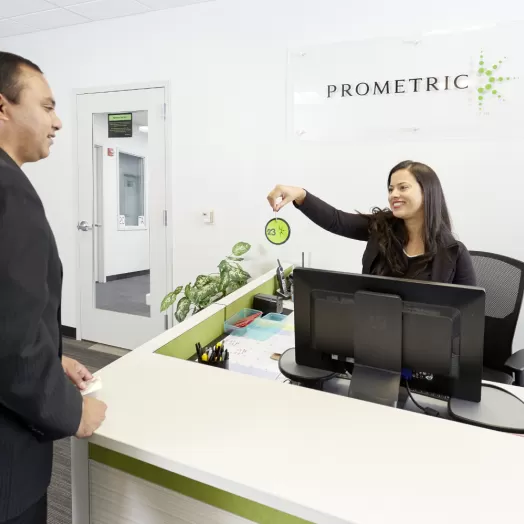 Test Center Experience Header